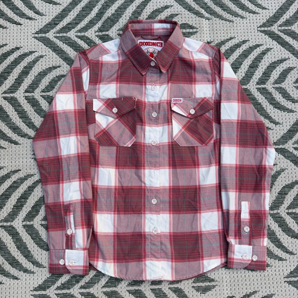 Dixxon Happy Land Flannel Womens Small Button Up Shirt Happy Gilmore